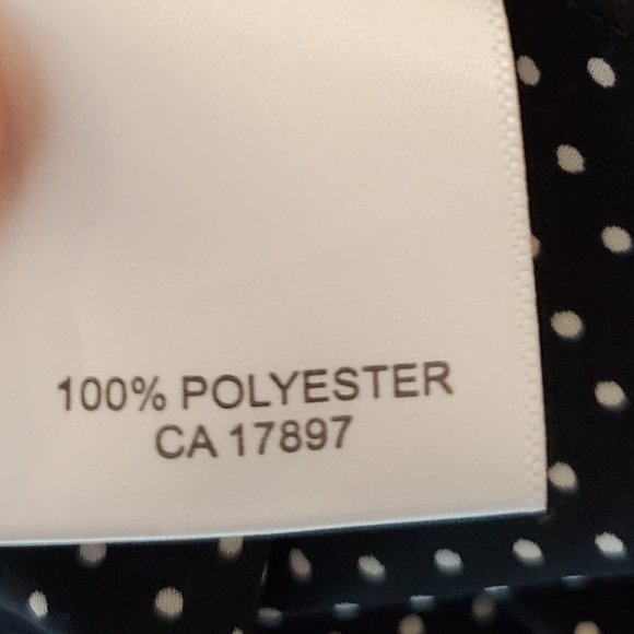 Banana Republic Black Blouse with White Polka Dots - Picture 4 of 4